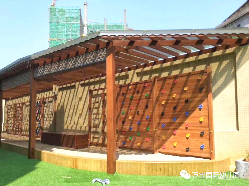 幼儿园攀岩墙-郴州市北湖区万宝国际幼儿园教学环境