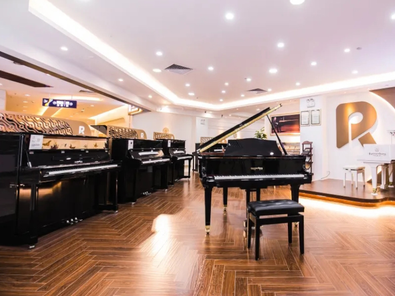 郴州市苏仙区九拍现代音乐学校教学环境 钢琴室